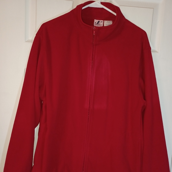 LOGO ATHLETIC a reebox company Jacket Size XXL zip fleece crew neck side pockets - Picture 1 of 8